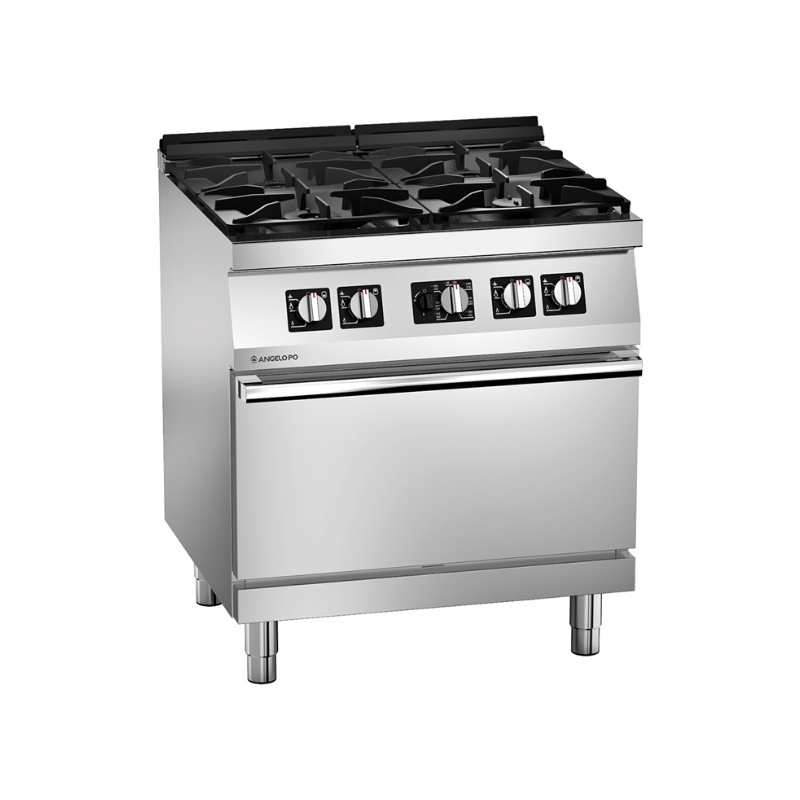 Angelo PO 4 Burner Gas Range With Static Oven 1N1FAAG